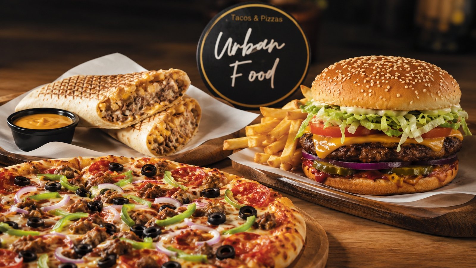 Tacos, pizzas et burgers Urban Food Mali